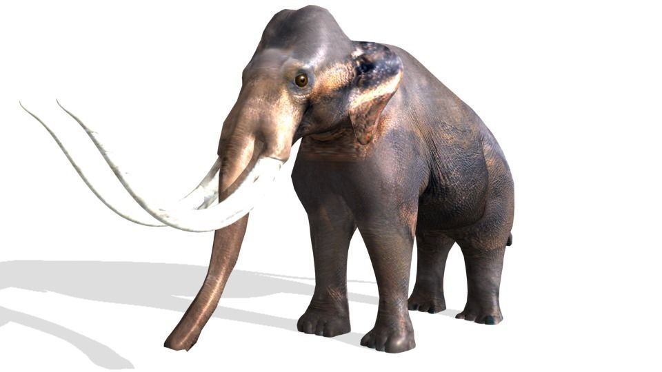mammoth Low-poly 3D model_6