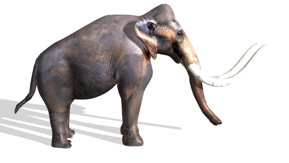 mammoth Low-poly 3D model_3
