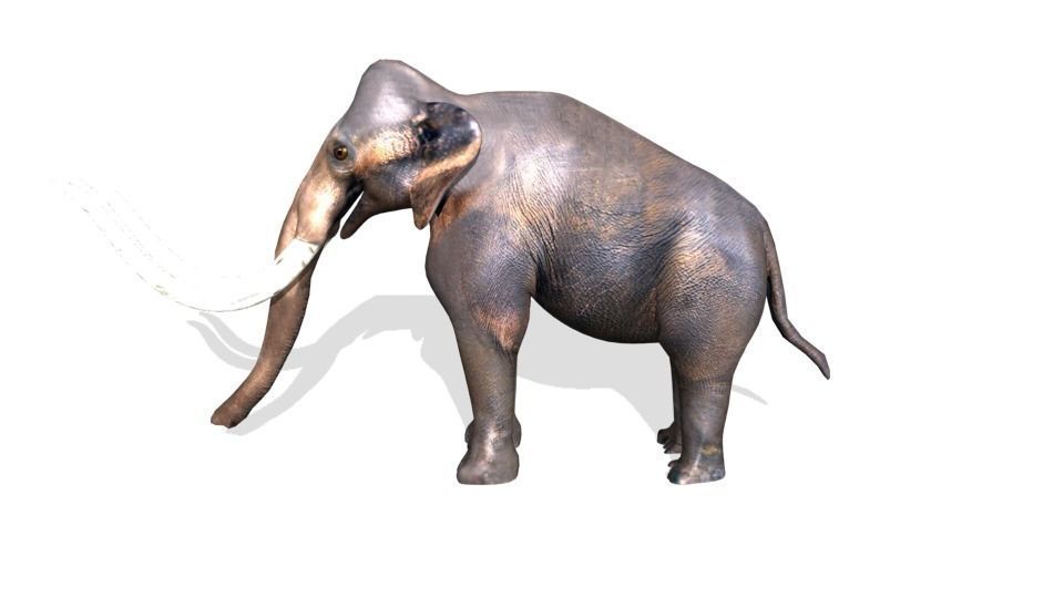 mammoth Low-poly 3D model_4