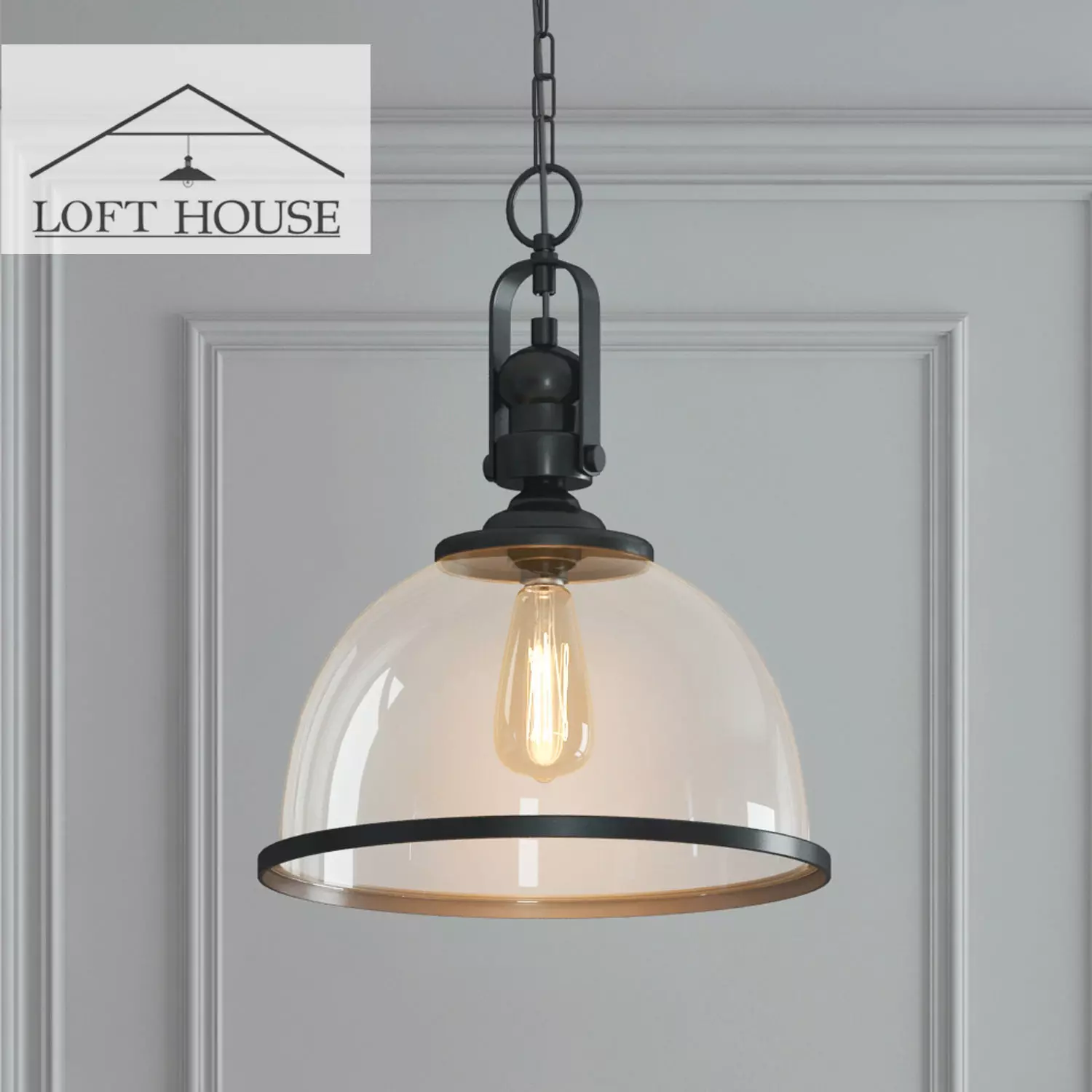 Hanging lamp LOFT HOUSE P-190 3D model_0