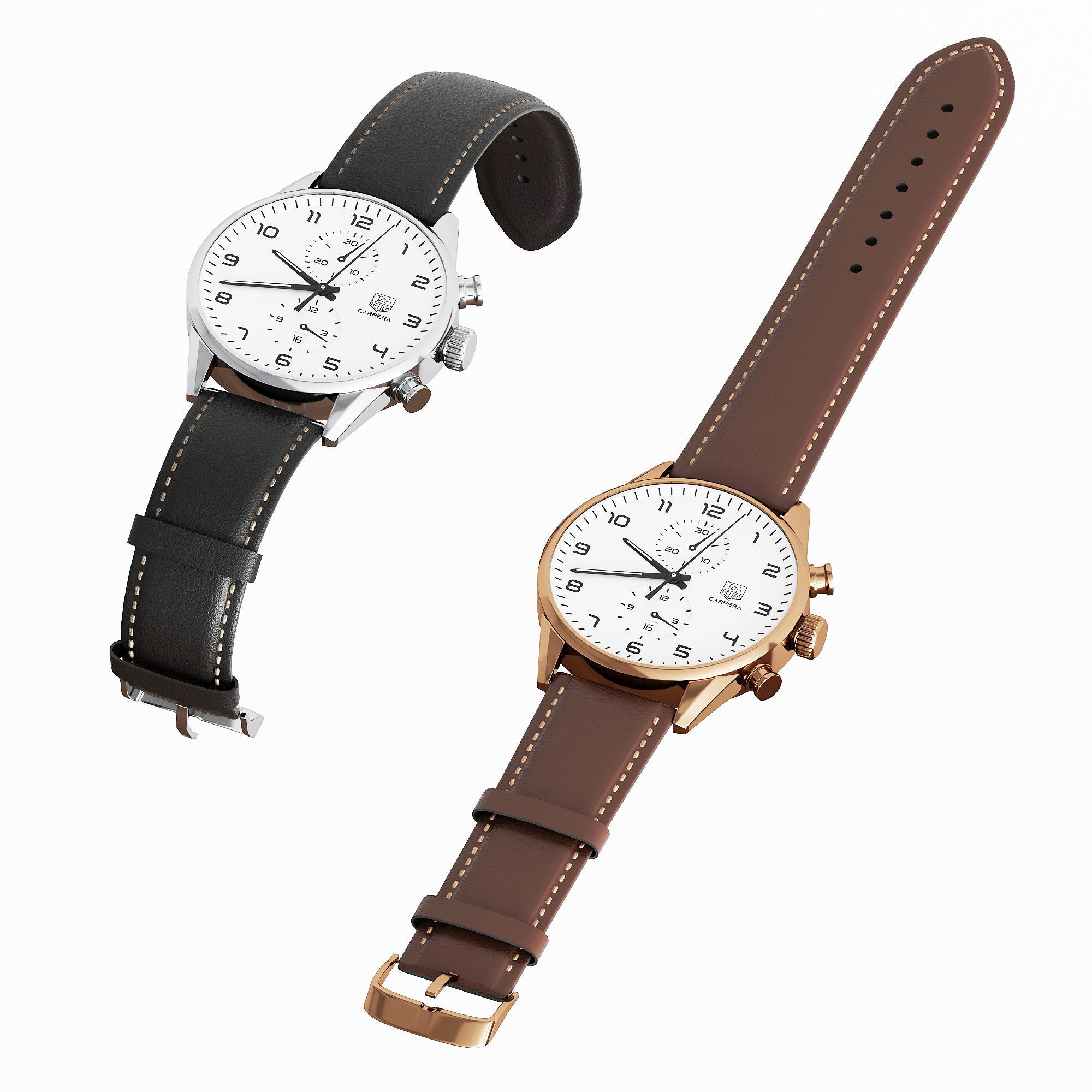 TAG Heuer watch 3d model 3D model_1