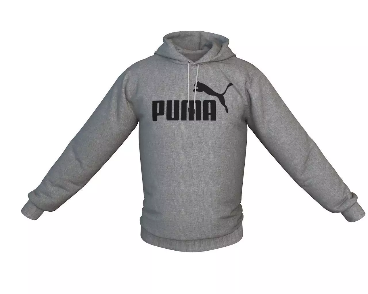 3 D Men Hoodie with String Free 3D model