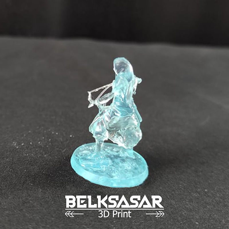 Fantasy Female Hunter 3D print model_3