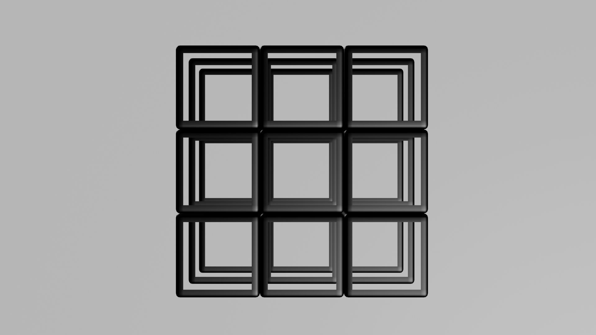 3x3 Scrambled Rubiks Cube 3D model_5