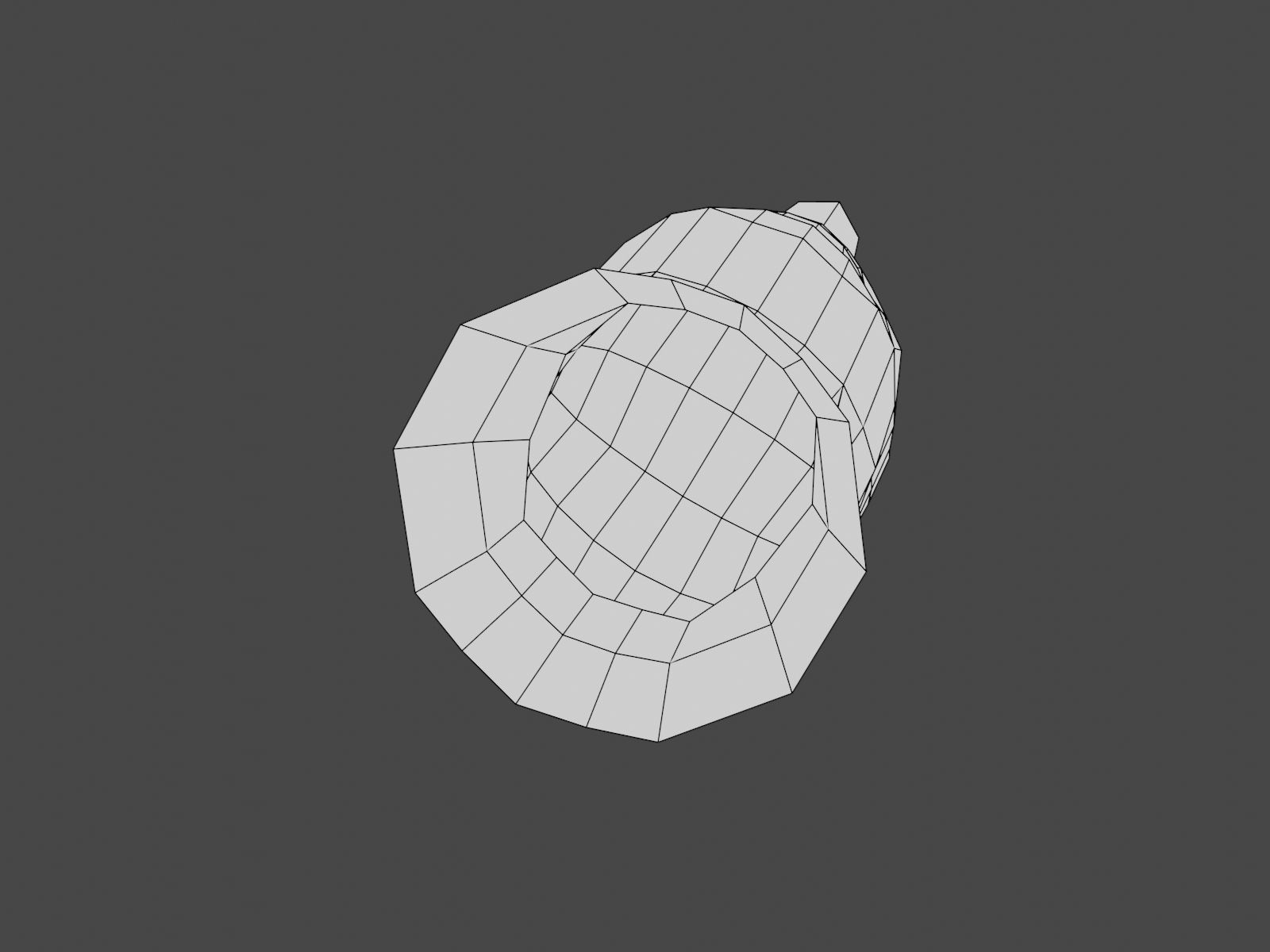 Hand Painting Head 02 Low-poly 3D model_10