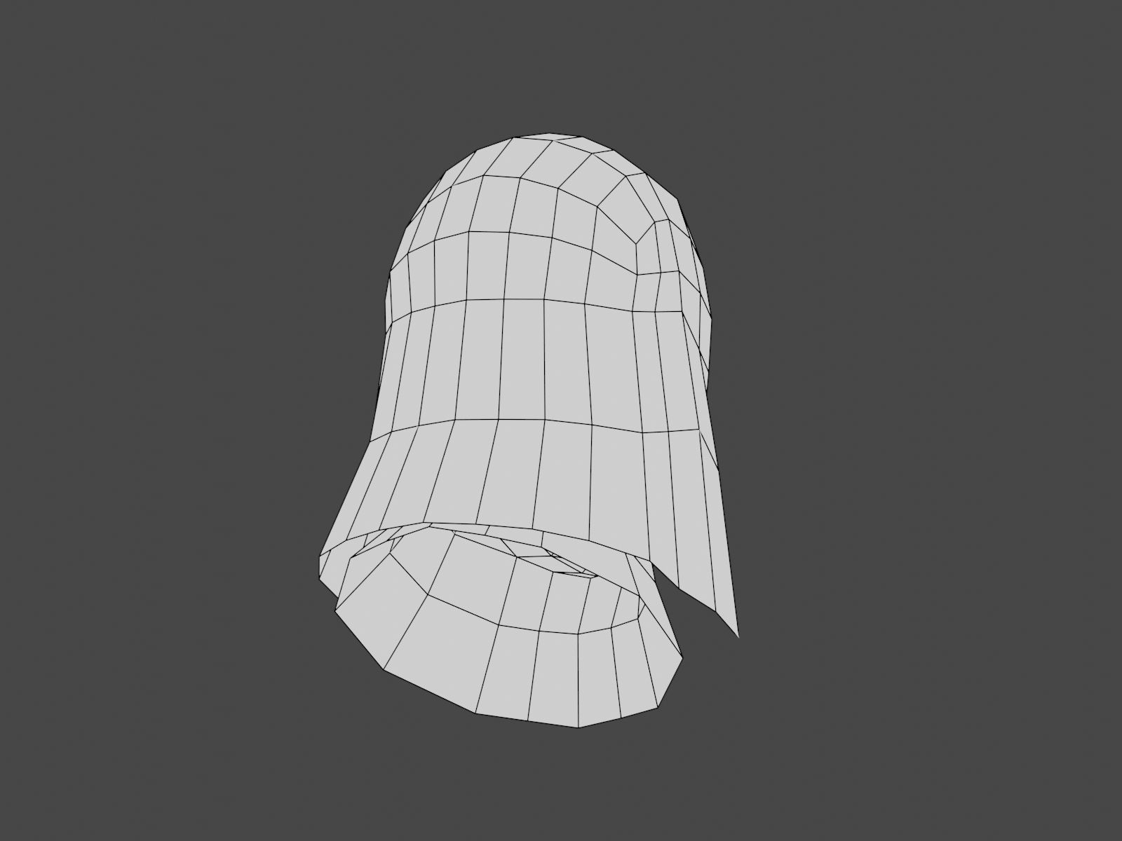 Hand Paintig Head 03 Low-poly 3D model_5