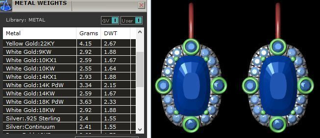 Ruby Earrings 3D print model_3