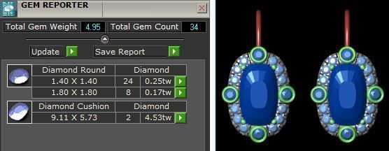 Ruby Earrings 3D print model_4