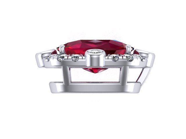 Ruby Pendant  3D print model_4