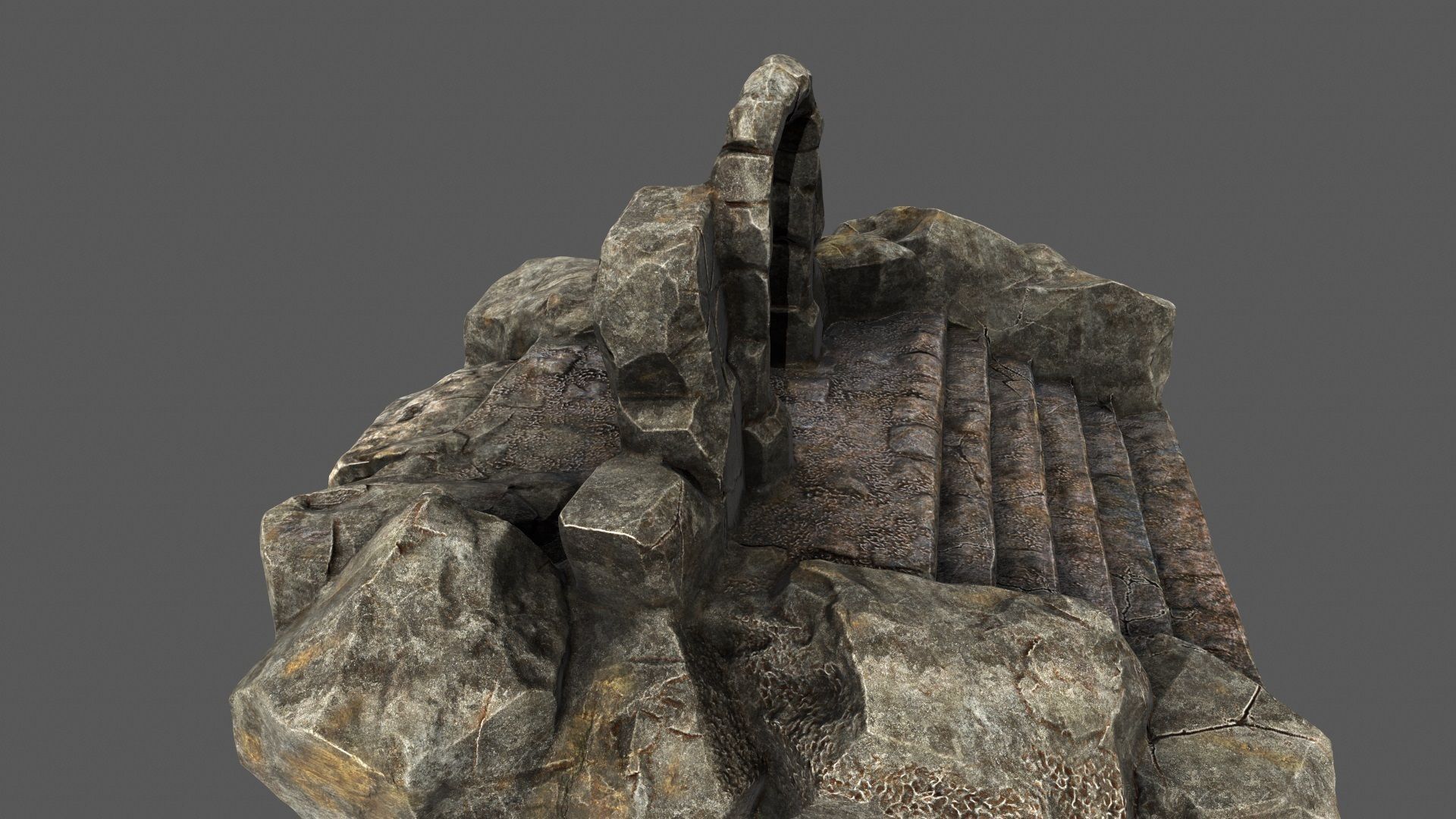 Gate rock 3D model_10