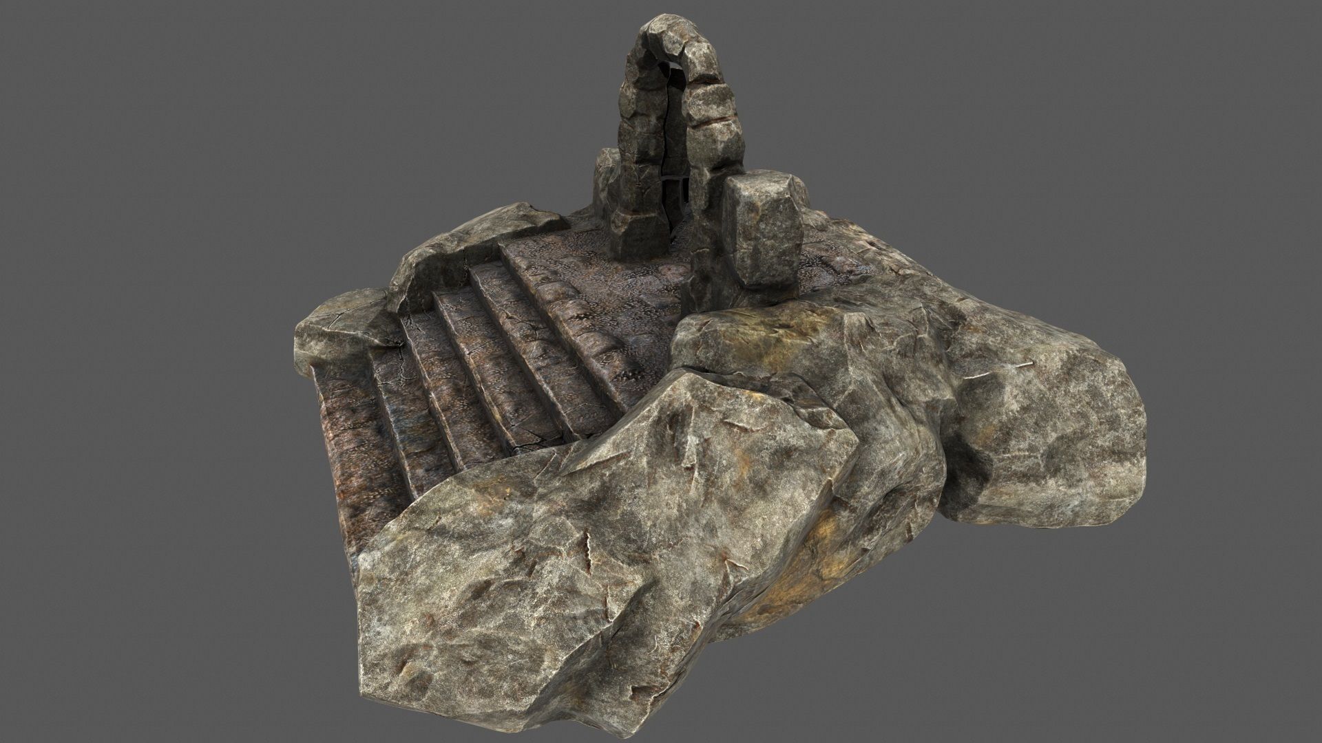 Gate rock 3D model_13