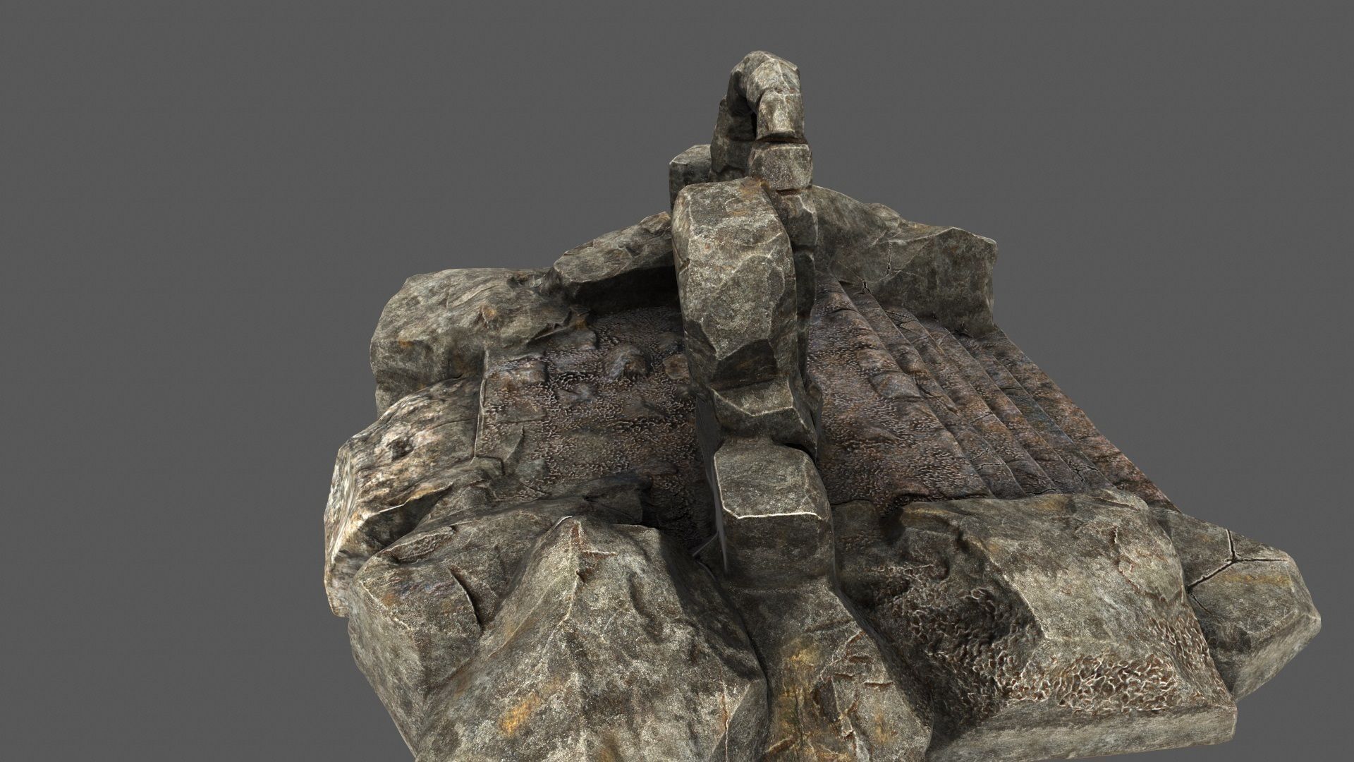 Gate rock 3D model_20