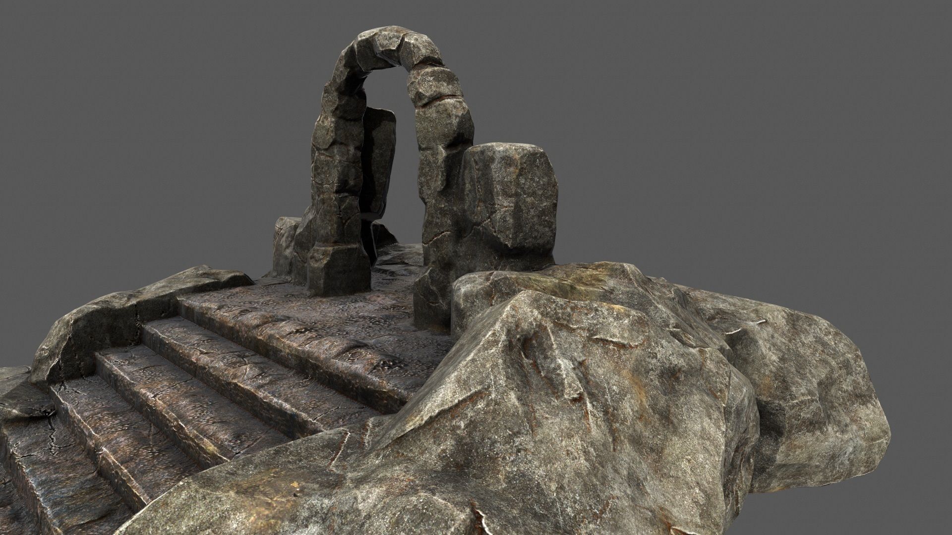 Gate rock 3D model_21