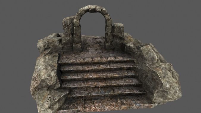Gate rock 3D model