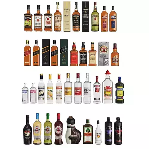 Alcohol bar  3D model