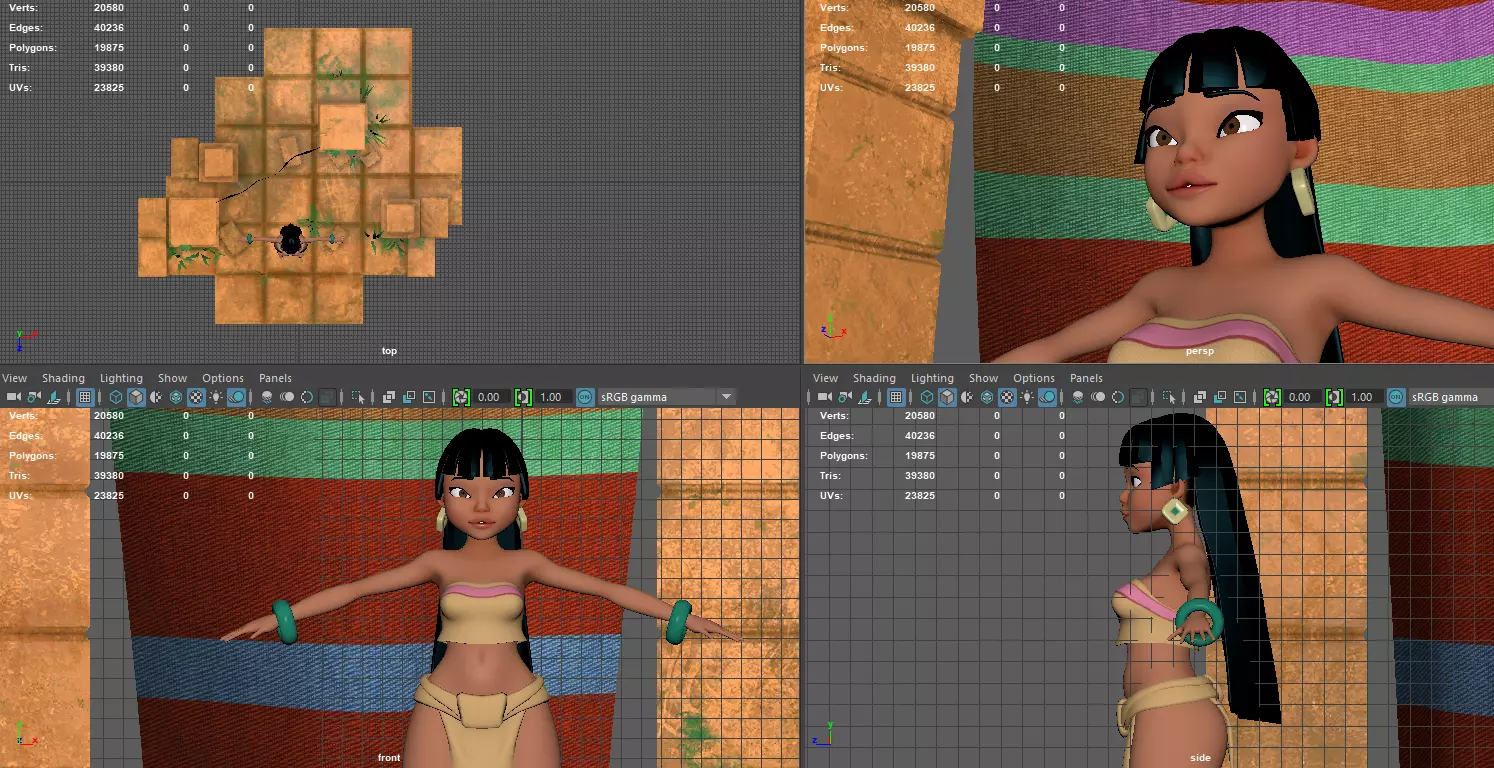 chel version 2020 Low-poly 3D model_0