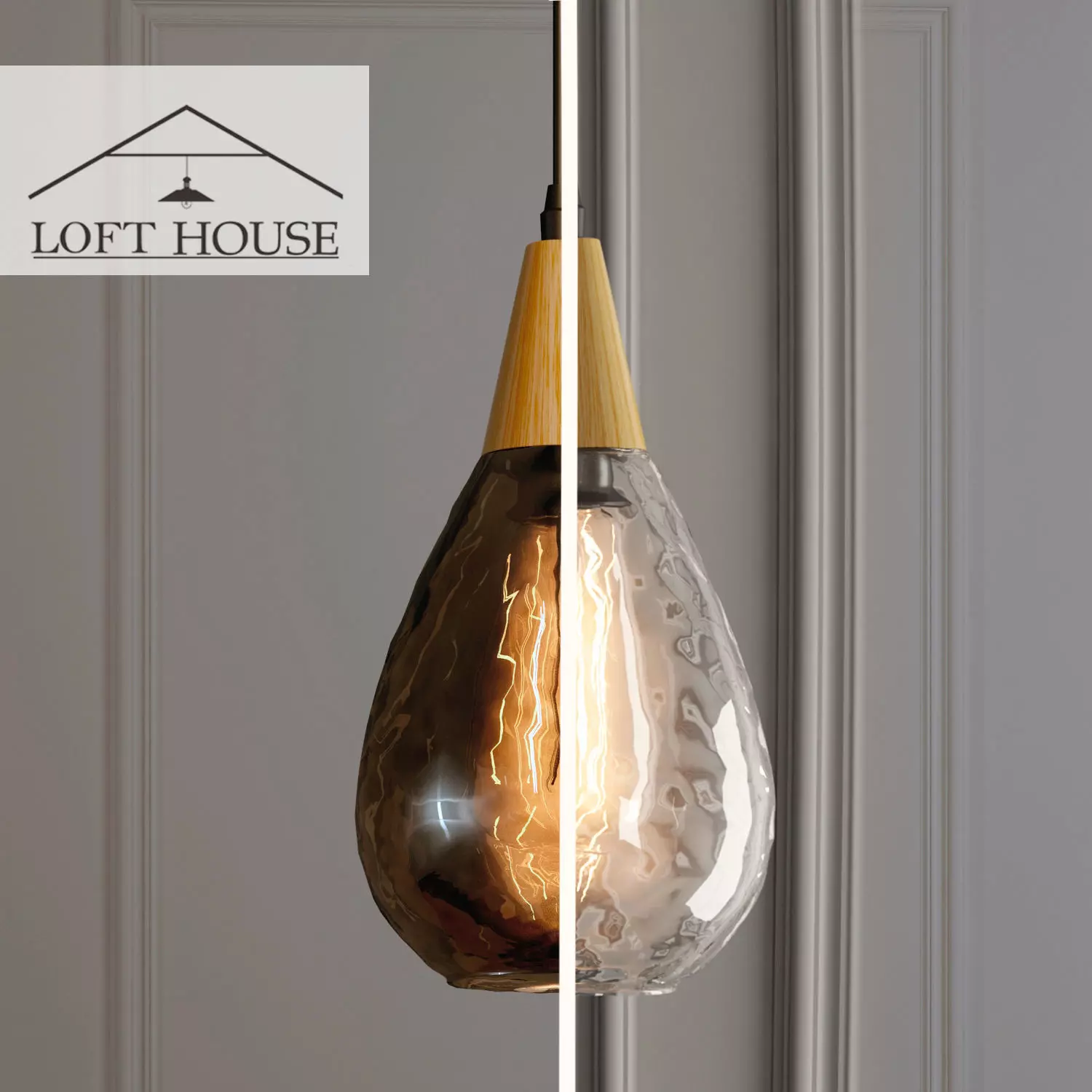 Hanging lamp LOFT HOUSE P-167 3D model_0