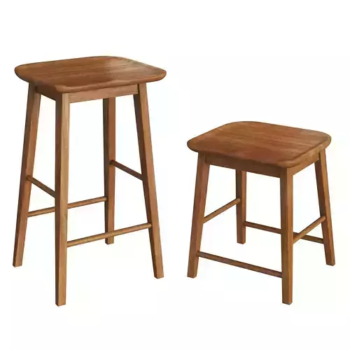 Zara Home WOODEN TALL STOOL