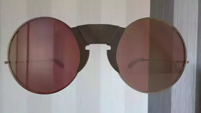 Sunglasses pair of on table