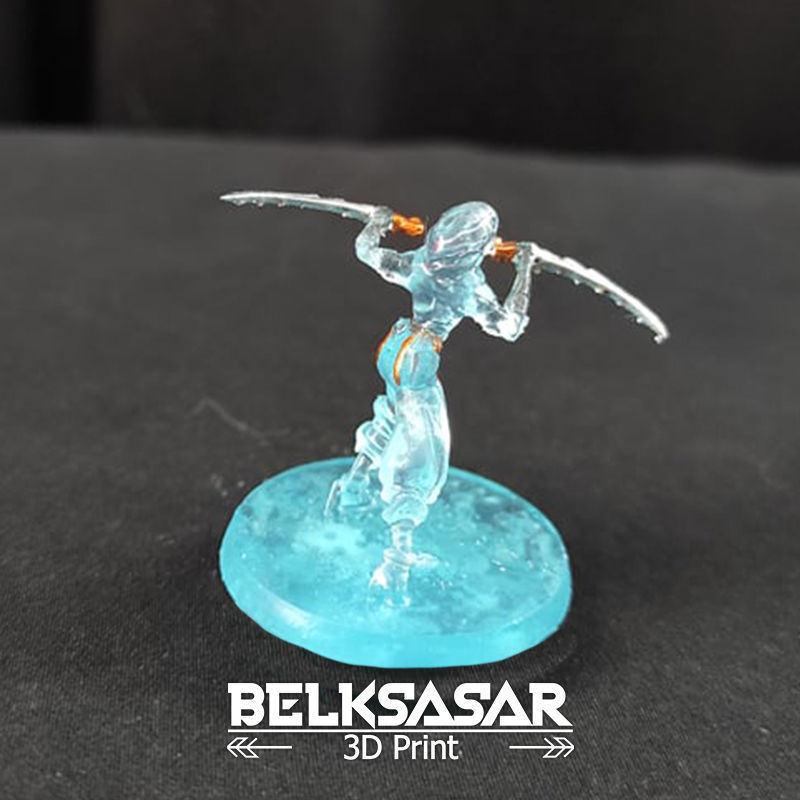 Fantasy Female Assassin 3D print model_4