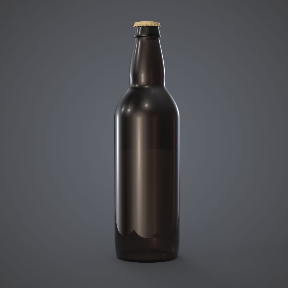 Beer Bottle 3D model_1
