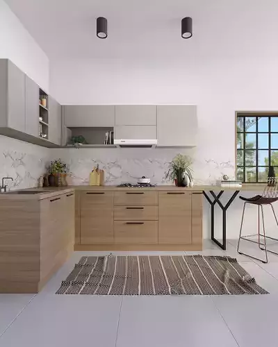 L-shape Kitchen 03