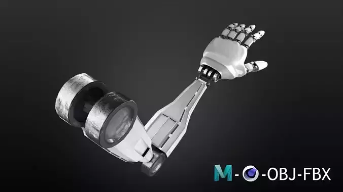 Robot hand 3D model