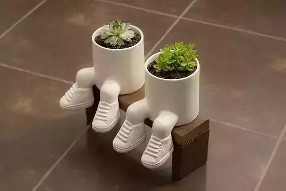 Planter with sneakers - stl for 3D printing 3D model 3D print 