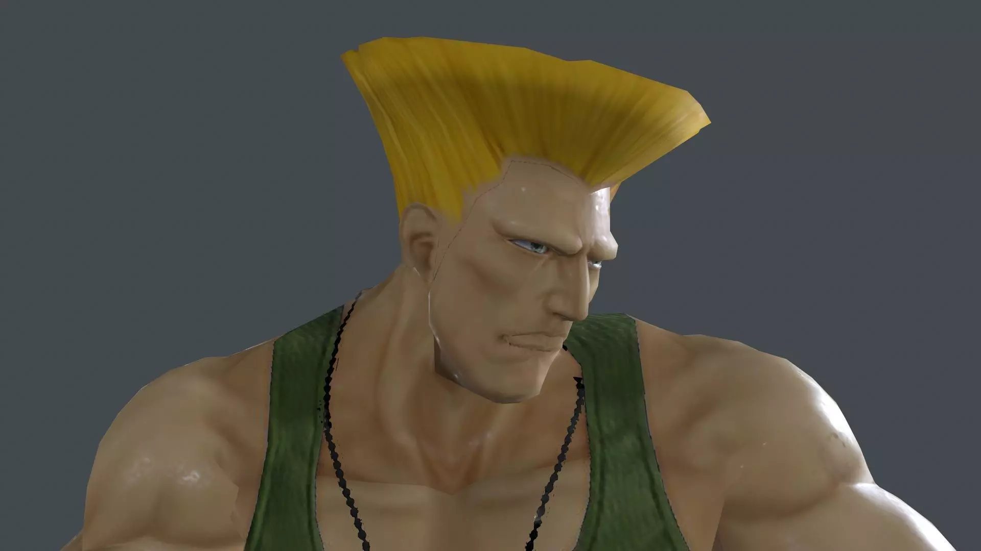 GUIL-002 Idle Fight Low-poly 3D model_0