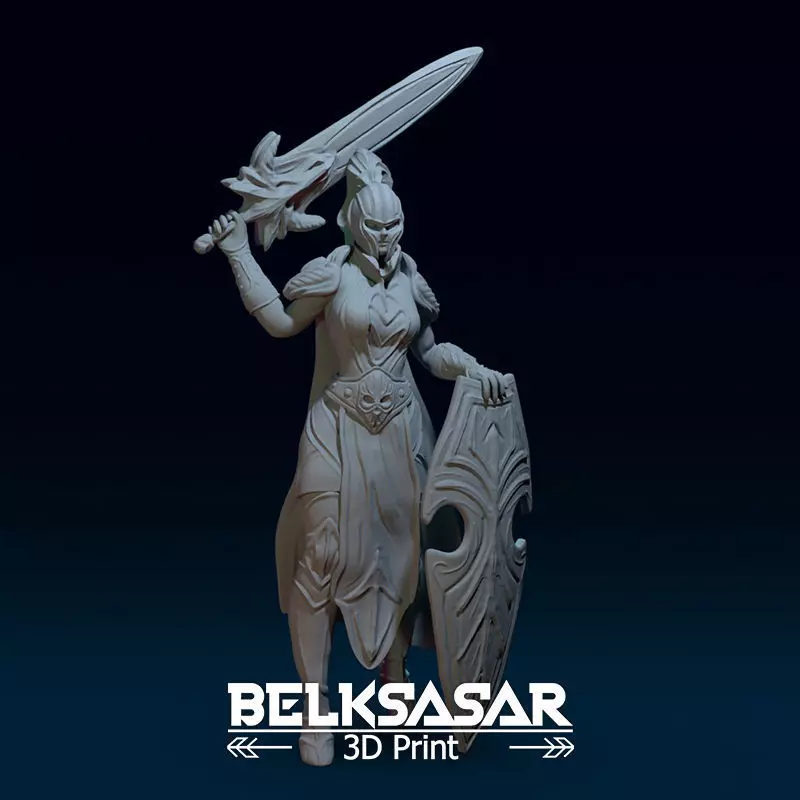 Fantasy Female Warrior  3D print model_0