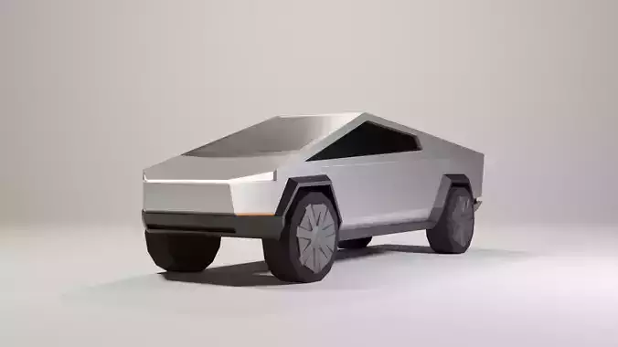 Tesla Cybertruck Low-poly 3D model