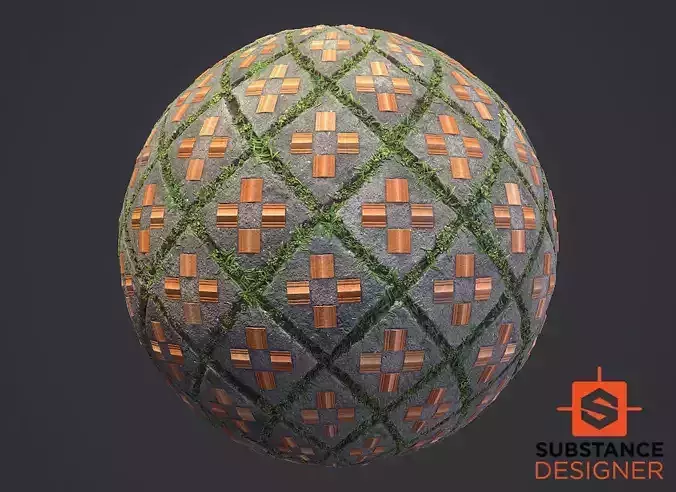 Substance Designer Street Tile Texture