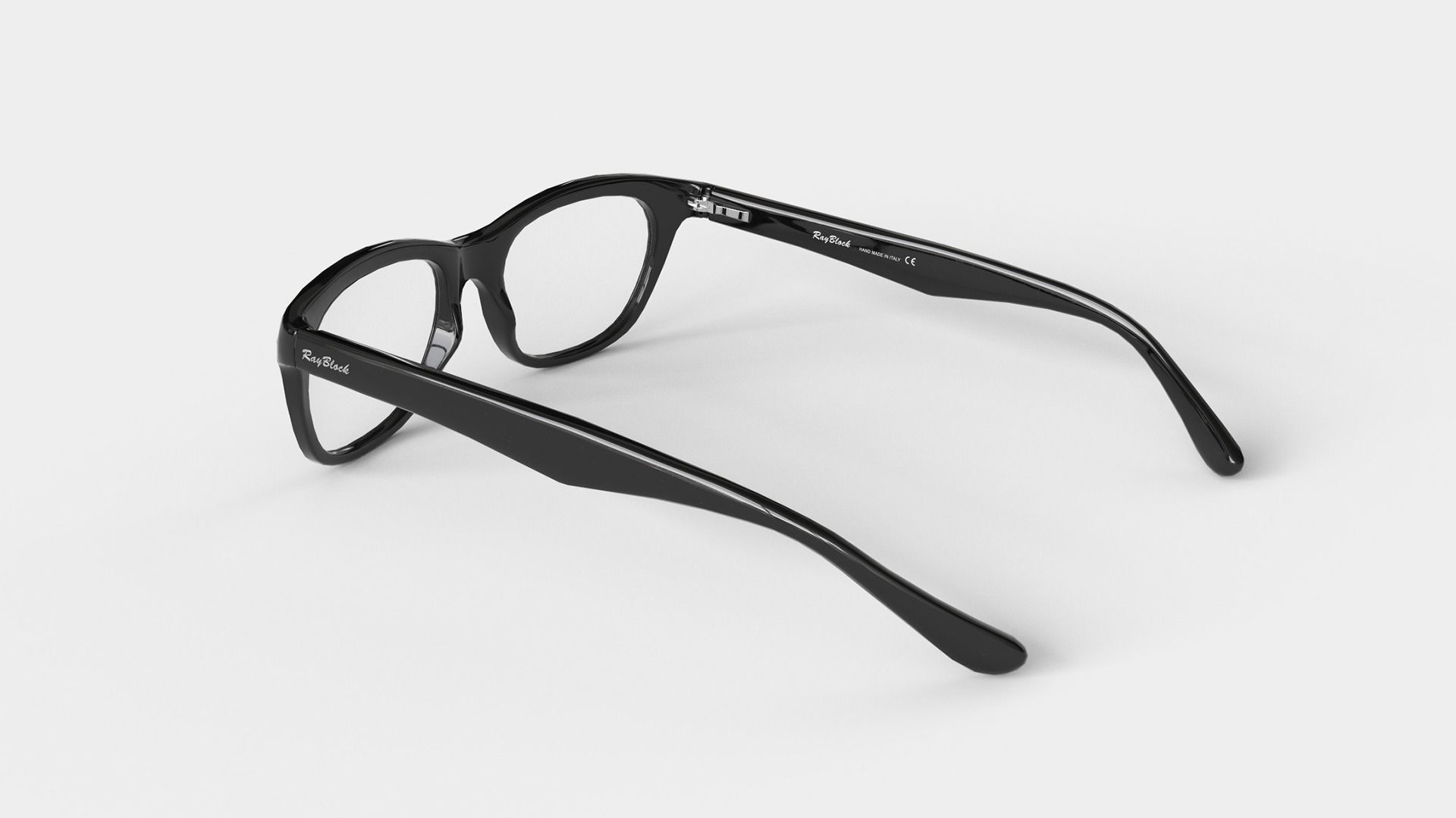 Glasses  Low-poly 3D model_1