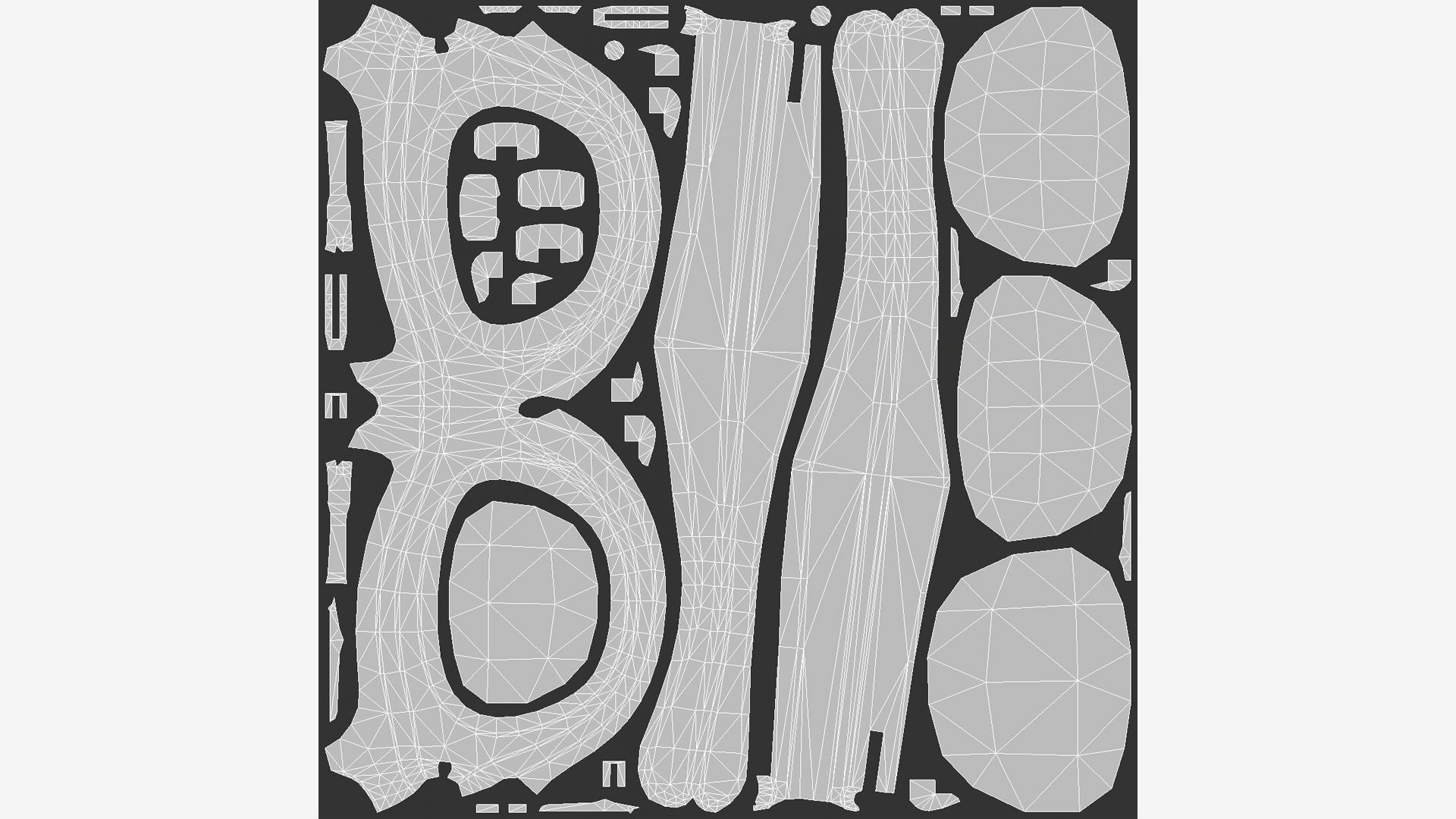 Glasses  Low-poly 3D model_7