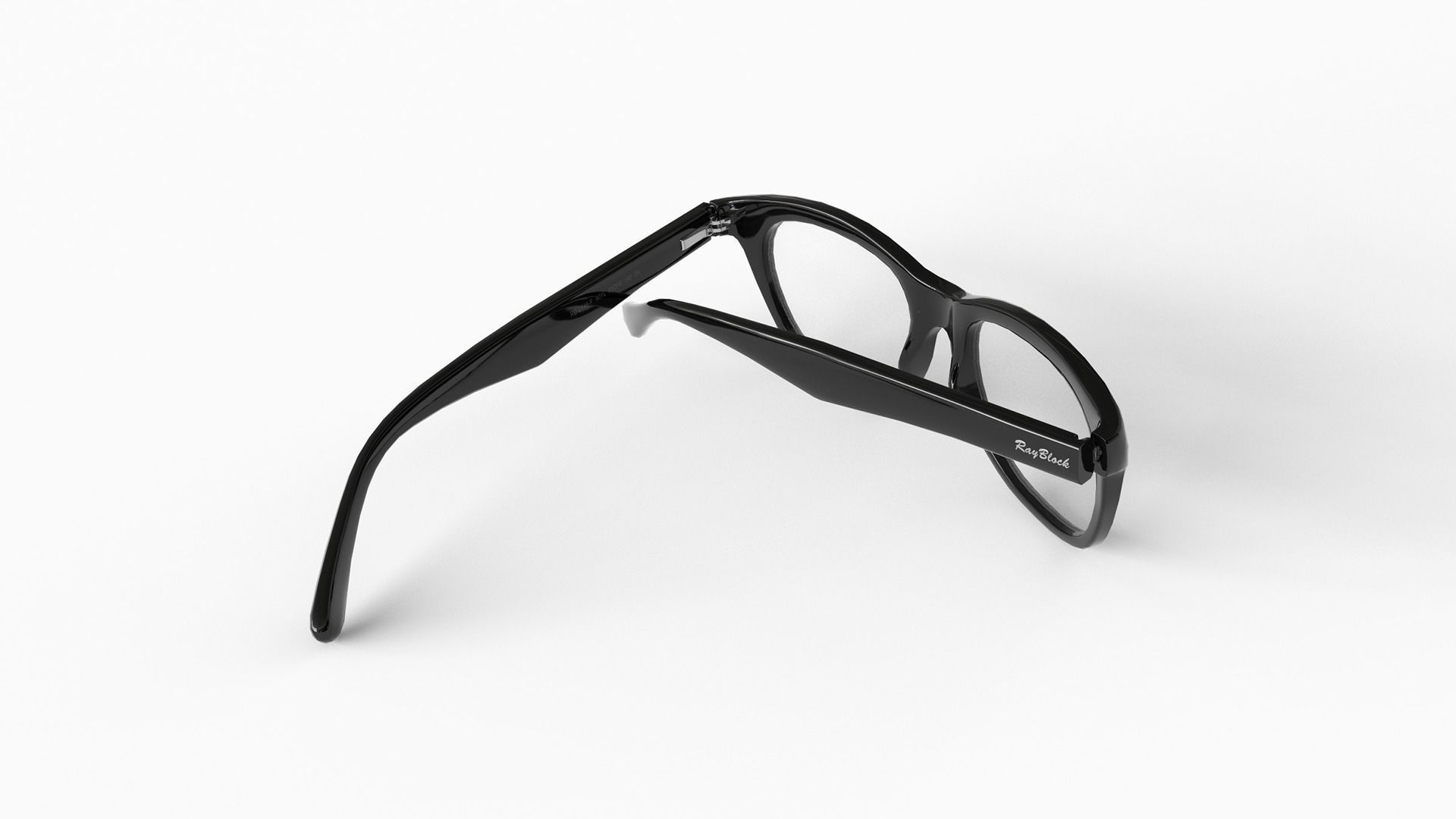 Glasses  Low-poly 3D model_3