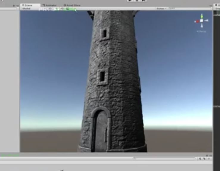 Medieval Guardtower Low-poly 3D model_27