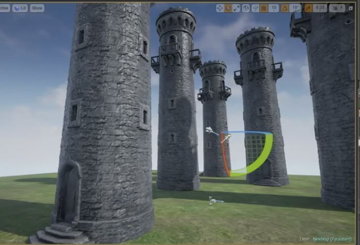 Medieval Guardtower Low-poly 3D model_18