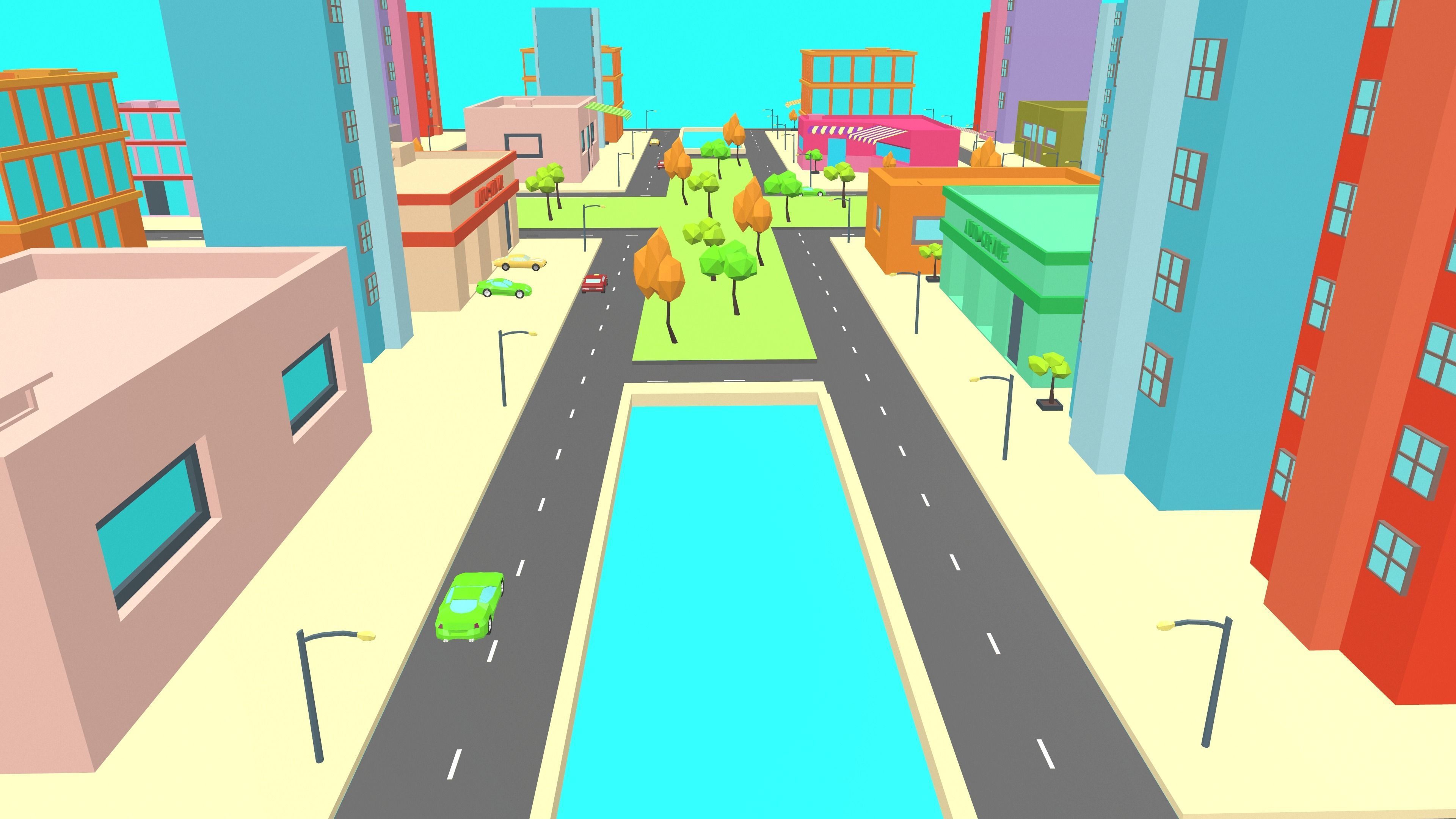 SimplePoly City Low-poly 3D model_4
