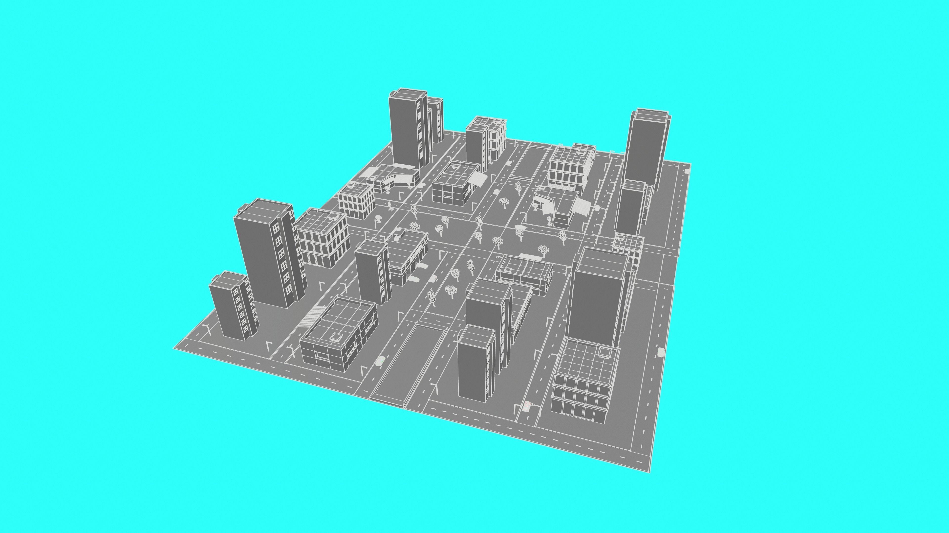 SimplePoly City Low-poly 3D model_10