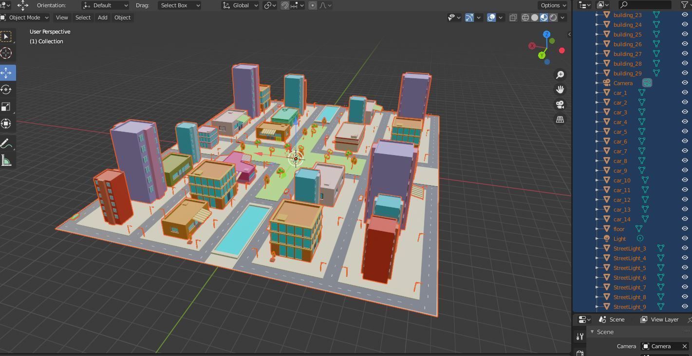 SimplePoly City Low-poly 3D model_2