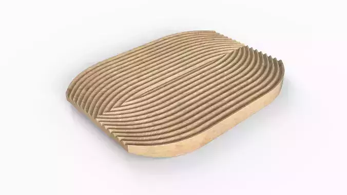 Low-poly  Wooden Trivet