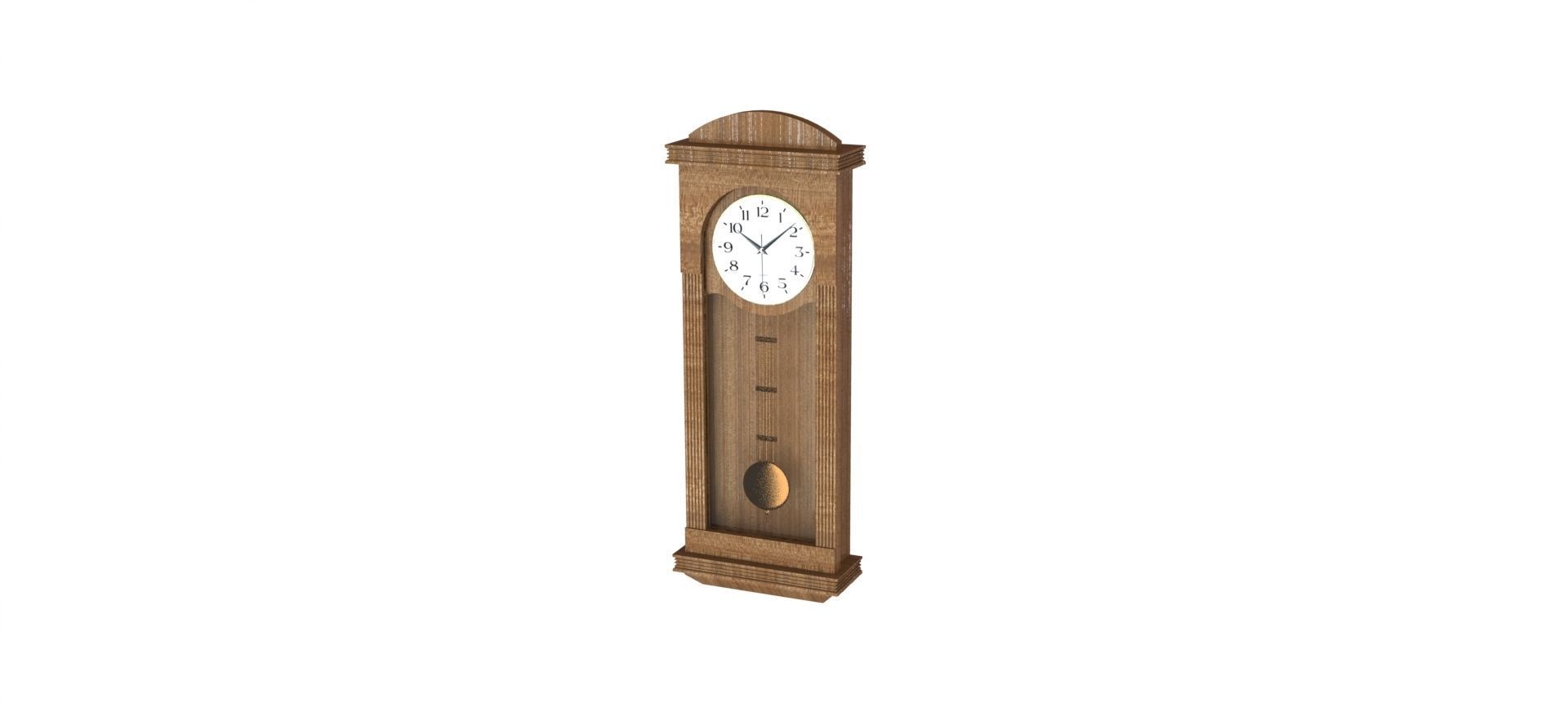 Wall Clock 3D model_1
