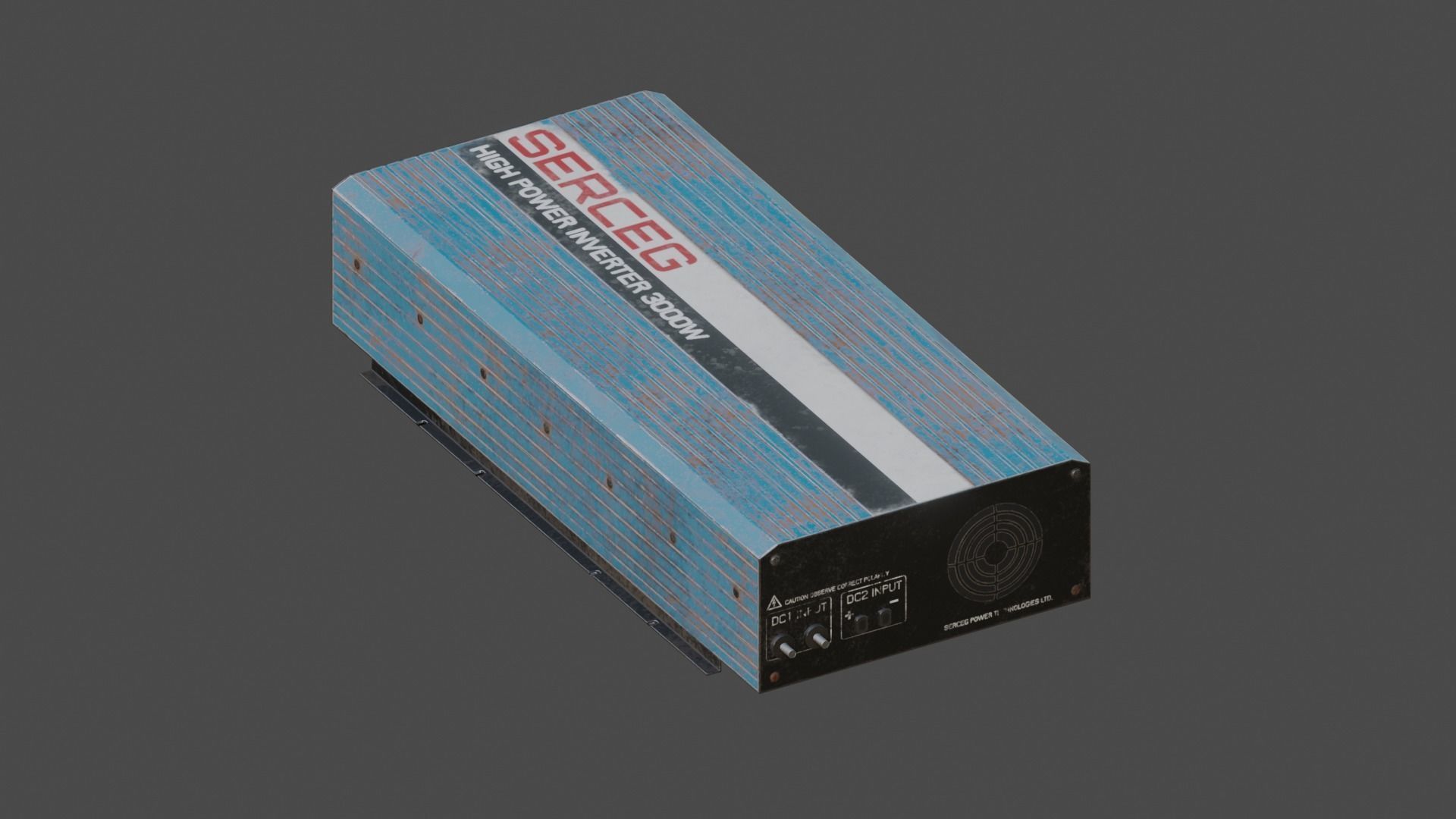 Moderately dirty Inverter Low-poly 3D model_15