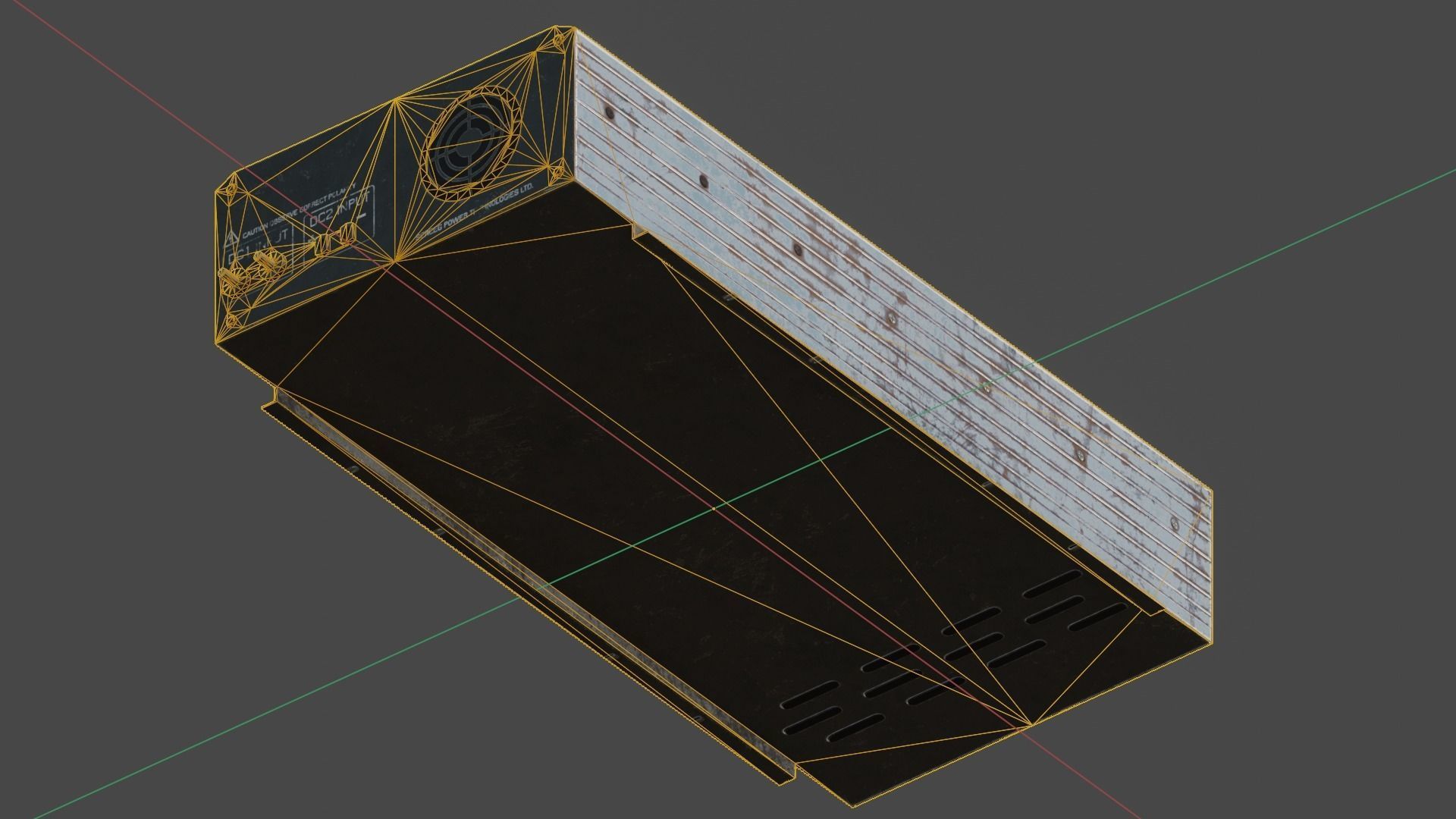 Moderately dirty Inverter Low-poly 3D model_27