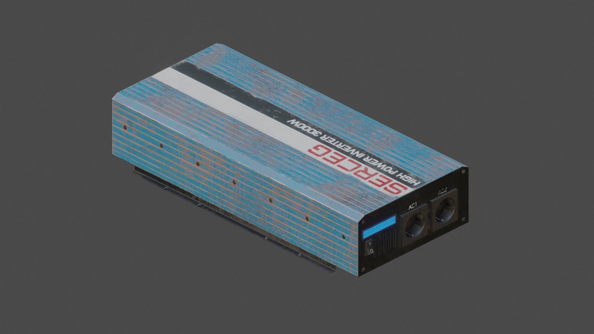 Moderately dirty Inverter Low-poly 3D model_4