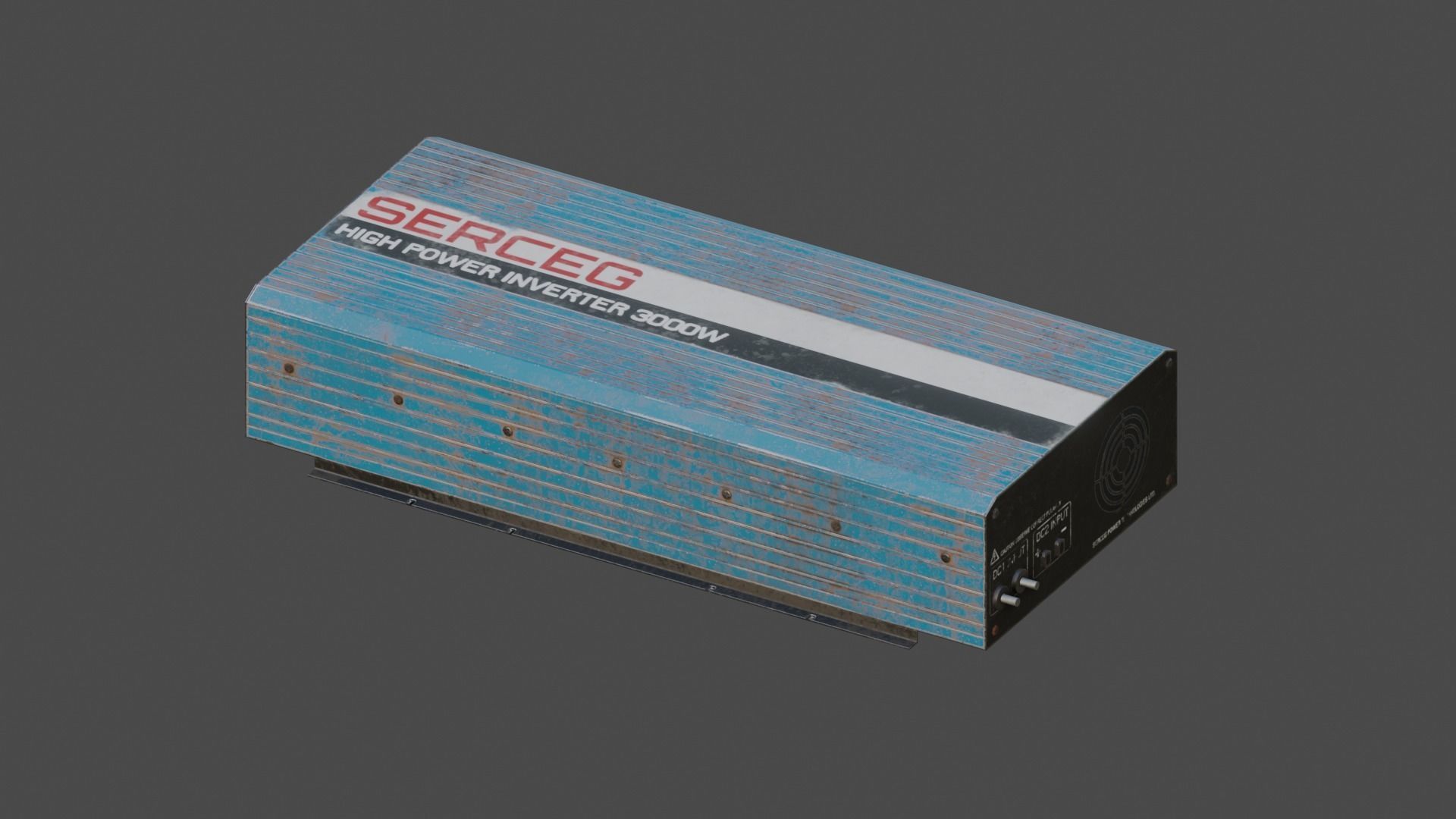 Moderately dirty Inverter Low-poly 3D model_16