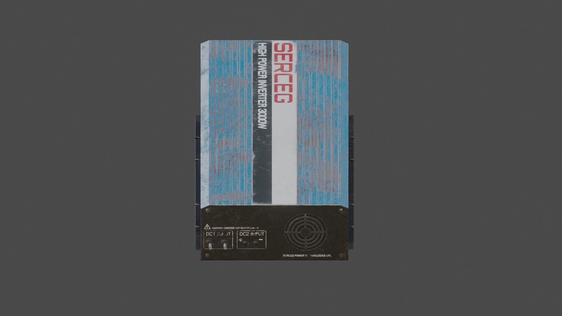 Moderately dirty Inverter Low-poly 3D model_13