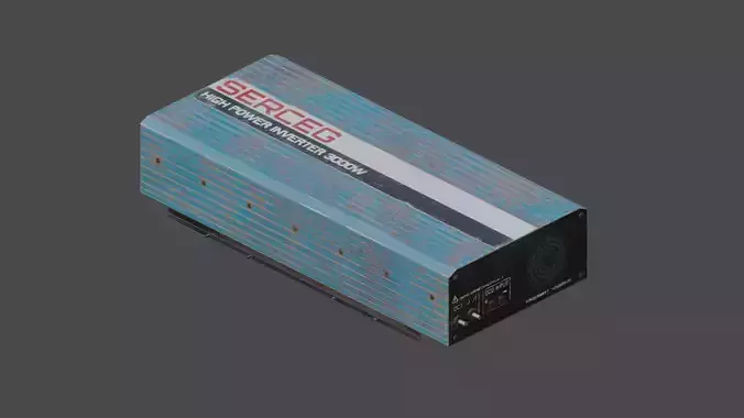 Moderately dirty Inverter Low-poly 3D model