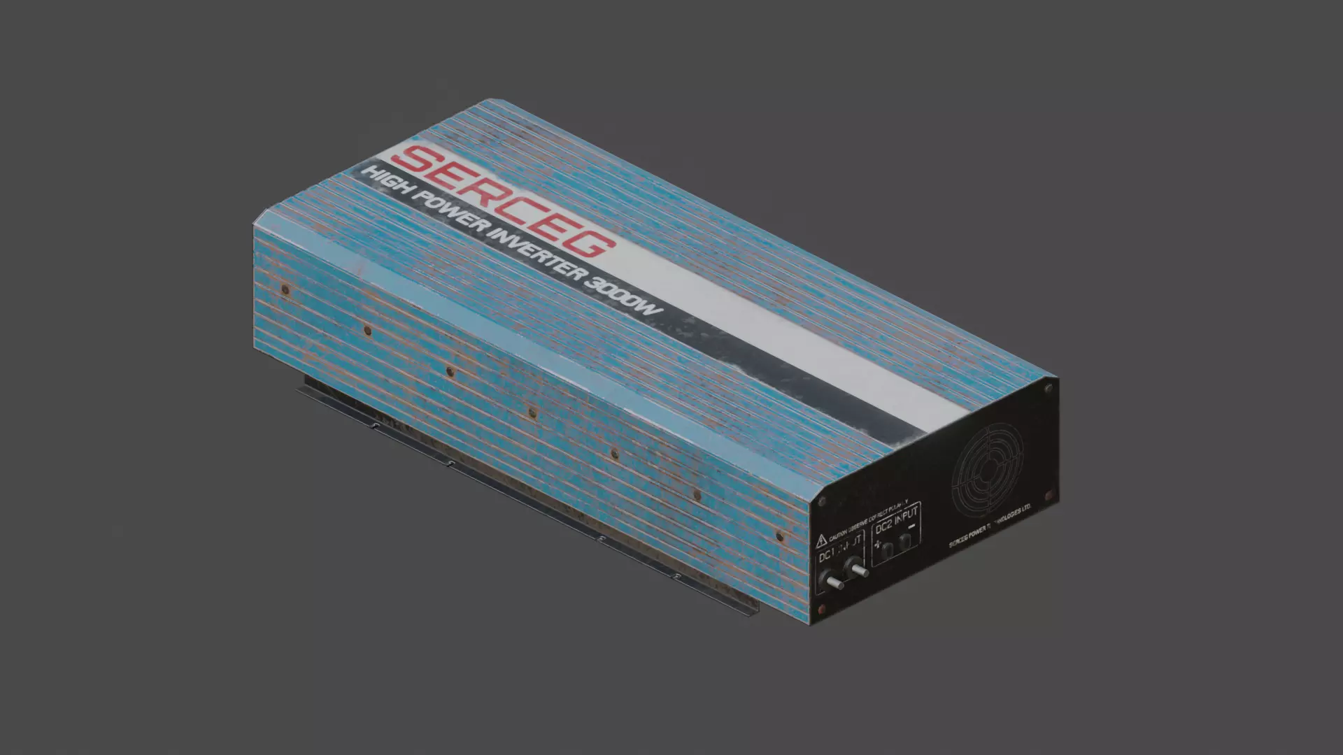 Moderately dirty Inverter Low-poly 3D model_0