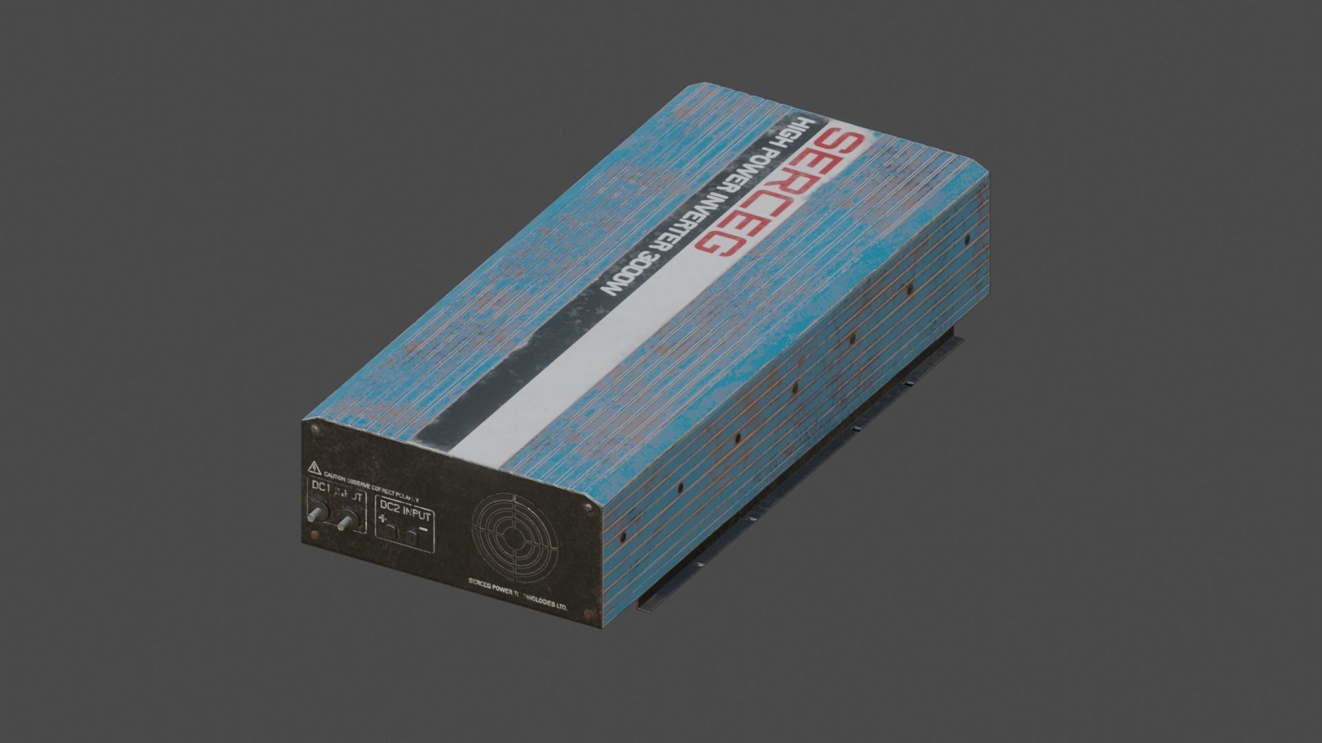 Moderately dirty Inverter Low-poly 3D model_11